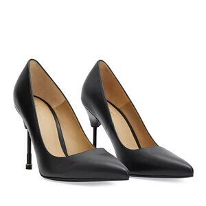 All Saints Nova Court Pointed Toe High Heel Leather Pumps Black EU 39 / US 9